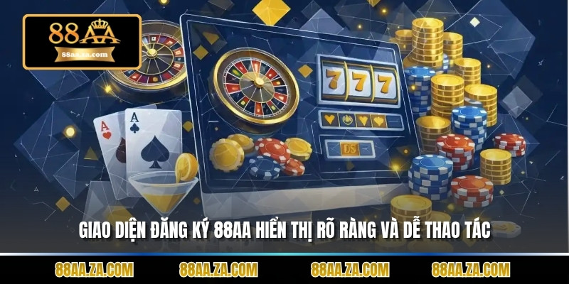 Giao diện đăng ký 88aa hiển thị rõ ràng và dễ thao tác.
